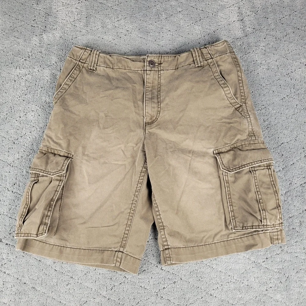 Aeropostale Cargo Shorts Mens 34 Brown Utility Streetwear Grunge 11